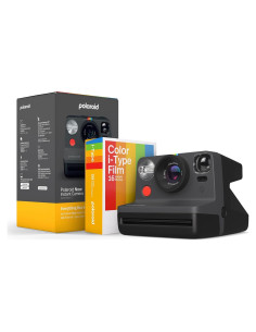 Cámara Instantánea Polaroid Now 2da Generación I-Type Negra + 16 Fotos