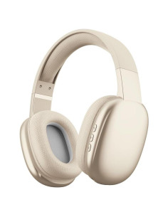 Auriculares Bluetooth Gabba Goods Vibes Beige Over Ear