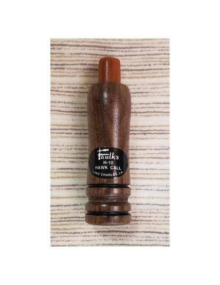 Llamador de Halcones Faulk H-10 de Madera, Efectivo para Caza