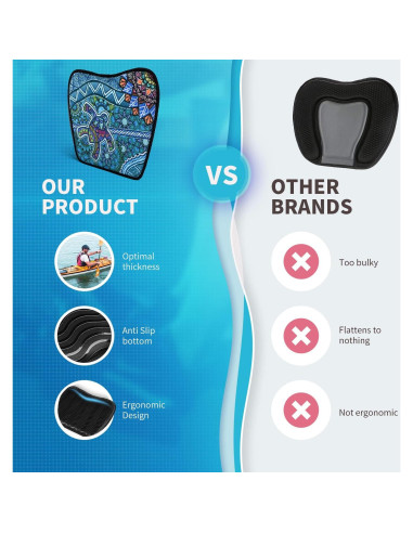 Cojín de Asiento Kayak Hornet Watersports - Antideslizante 38x31cm