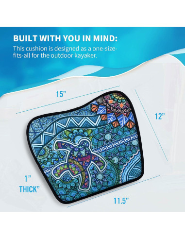 Cojín de Asiento Kayak Hornet Watersports - Antideslizante 38x31cm