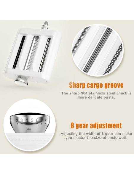 Accesorio 3 en 1 para Pasta KitchenAid CUNTENFAST - Acero Inoxidable
