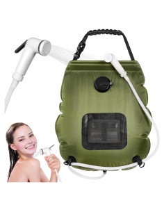 Bolsa de Ducha Camping Sapsisel 20L Solar con Manguera Mejorada