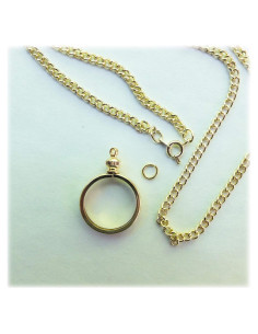 Soporte de Moneda Bezel BeadExplosion para Collar 50.8 cm