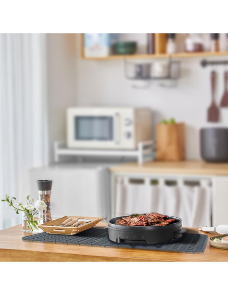 GUUKIN Alfombrilla de Silicona para Fregadero 73.66x39.05cm Gris