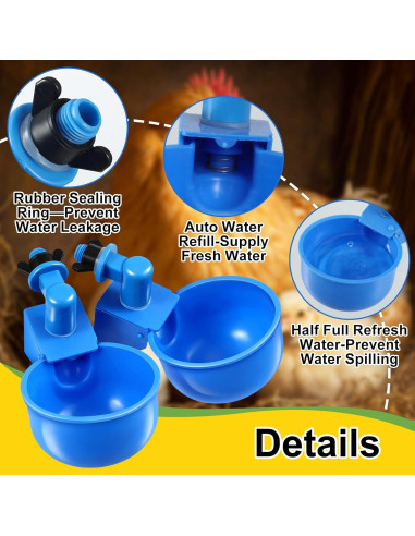 Comedero de Agua Automático Tanlade 50 Paquetes Azul