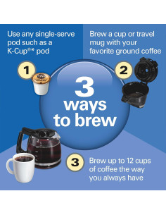 Cafetera Hamilton Beach FlexBrew Trio 2 Vías 12 Tazas Negra 2