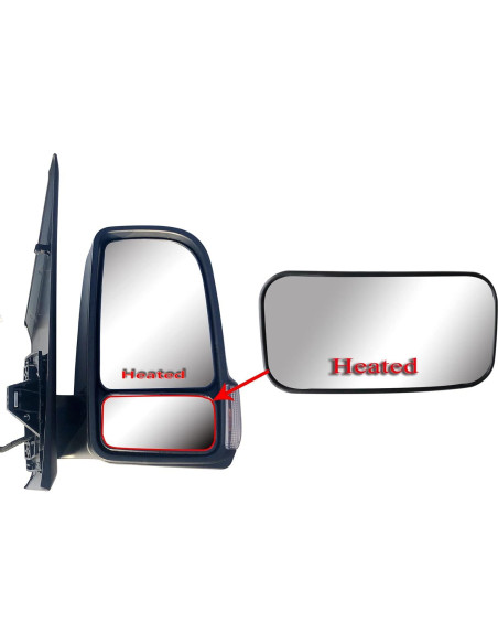 Espejo Convexo Calentado LONGLING para Mercedes Sprinter 2019+