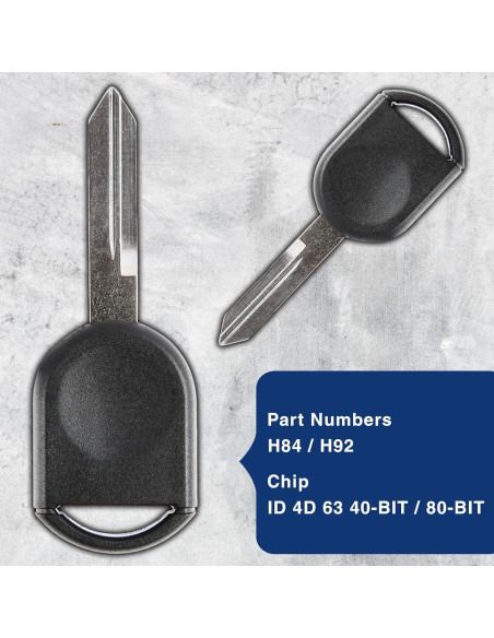 Llave Transpondedor KeylessOption para Ford 2000-2017 - 2 Pzas