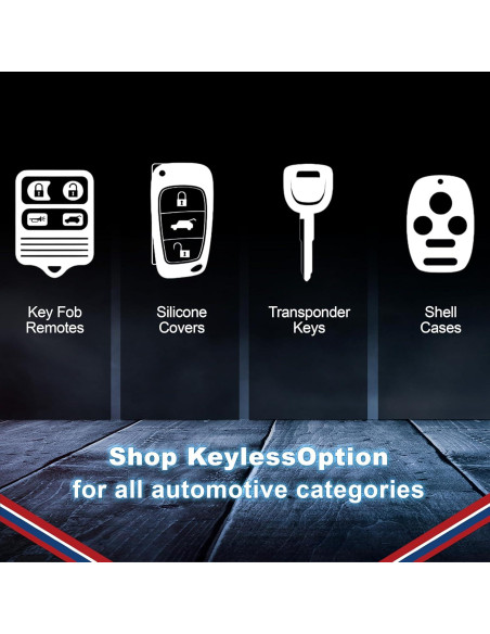 Llave Transpondedor KeylessOption para Ford 2000-2017 - 2 Pzas