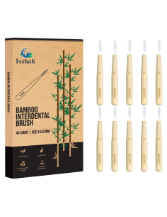 Cepillos Interdentales de Bambú Isshah 40 Unidades Tamaño 4