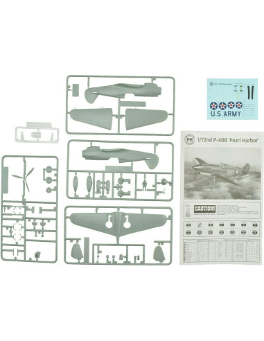 Kit de avión de plástico PH Premium Hobbies P-40B 1:72