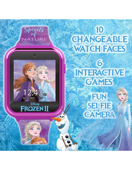 Reloj Inteligente Accutime Kids Frozen con Cámara 13.97-20.32 cm
