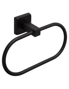 Soporte de Toalla TocTen Ovalado Acero Inoxidable Negro Mate