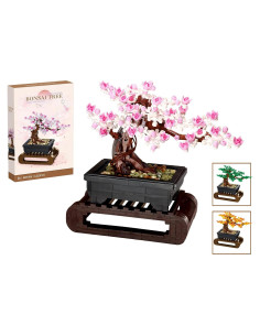 Conjunto de Construcción Árbol Flor de Cerezo LOMbee 3 en 1