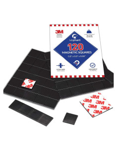 Cuadrados Magnéticos APPLAB 120 Piezas 20x20mm Adhesivo 3M