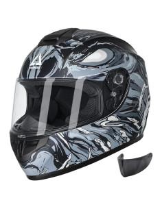 Casco Integral TRIANGLE TFF15-MB-VS Gris Mediano DOT