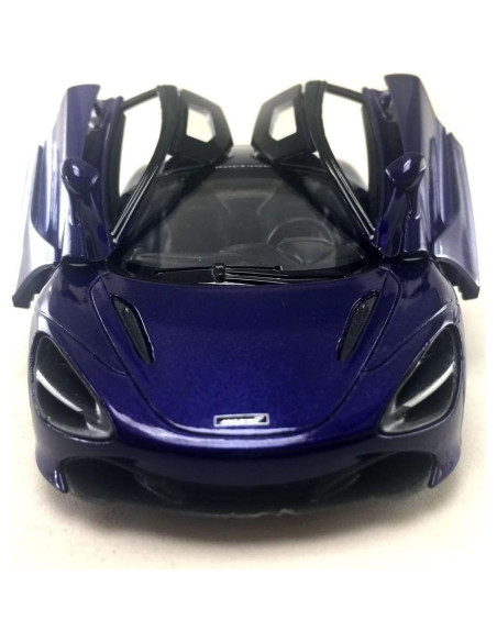 Modelo McLaren 720S Kinsmart 1:36 Metal Púrpura 12.7 cm