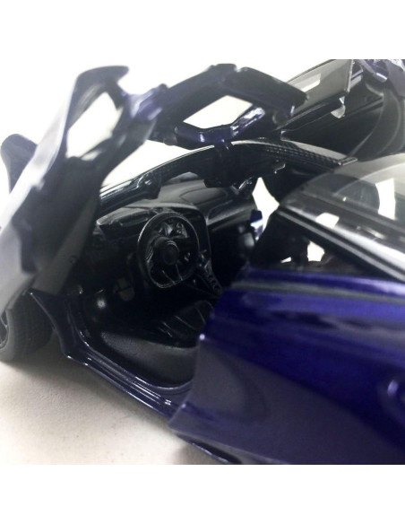 Modelo McLaren 720S Kinsmart 1:36 Metal Púrpura 12.7 cm