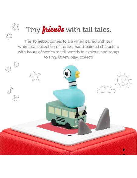 Tonies Pájaro Mo Willems Audio Juguete con 7 Historias y 5 Canciones