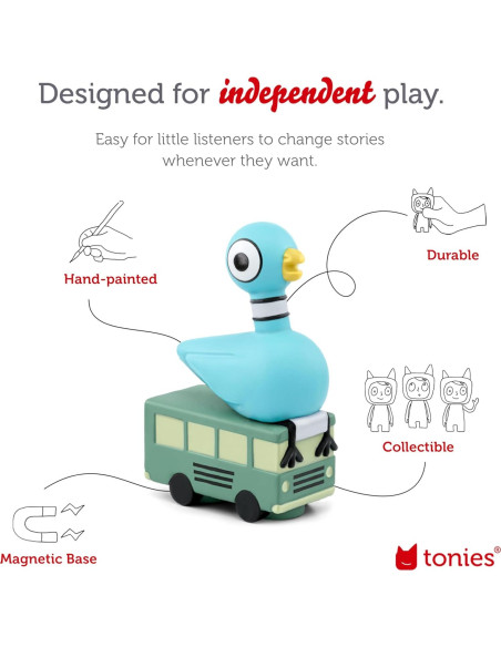 Tonies Pájaro Mo Willems Audio Juguete con 7 Historias y 5 Canciones