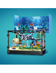 Conjunto de Bloques de Construcción RiceBlock 875 Piezas Acuario 2