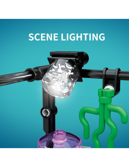 Conjunto de Bloques de Construcción RiceBlock 875 Piezas Acuario