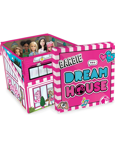 Barbie ZipBin Casa de Ensueño 40 Muñecas y Alfombrilla