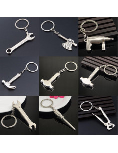 Juego de 16 Llaveros Mini Herramientas Goldengulf Metal 2