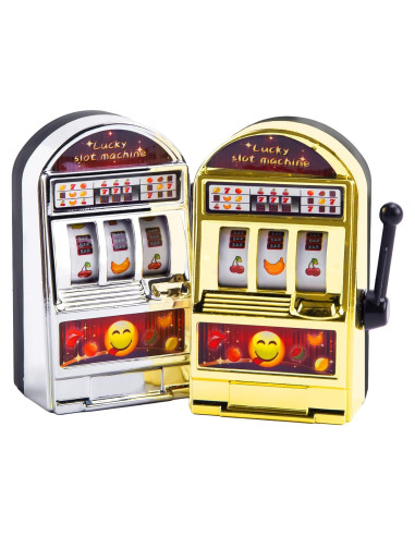 Mini Máquina Traga Monedas BigOtters 2 Piezas Decorativa