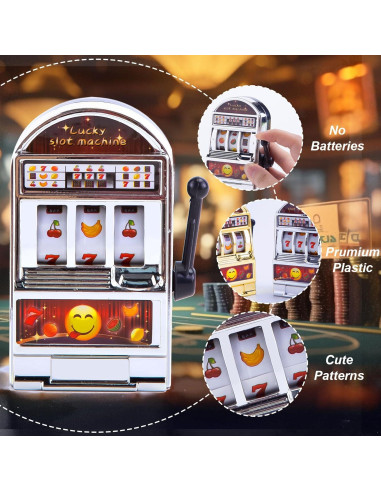 Mini Máquina Traga Monedas BigOtters 2 Piezas Decorativa