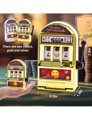 Mini Máquina Traga Monedas BigOtters 2 Piezas Decorativa