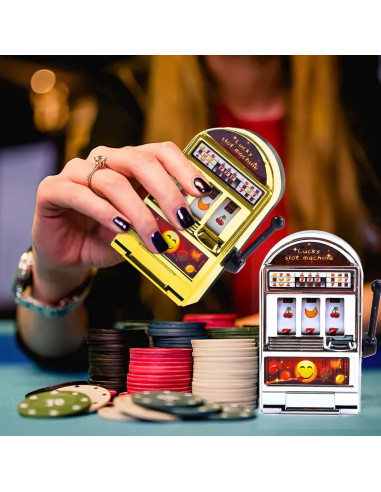 Mini Máquina Traga Monedas BigOtters 2 Piezas Decorativa