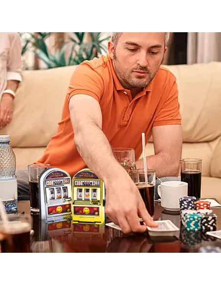 Mini Máquina Traga Monedas BigOtters 2 Piezas Decorativa