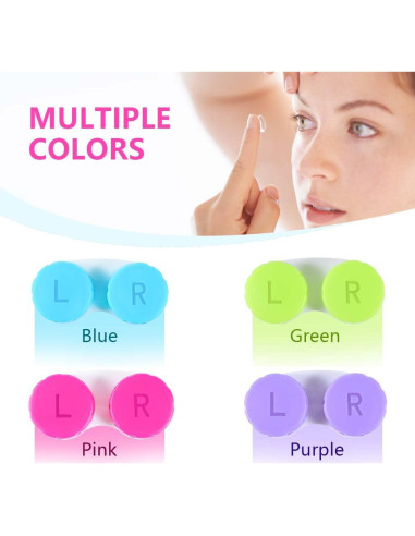 Estuche para Lentes de Contacto KISEER 24 Piezas Colorido