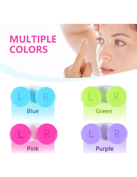 Estuche para Lentes de Contacto KISEER 24 Piezas Colorido