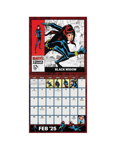 2025 Marvel Comics Wall Calendar