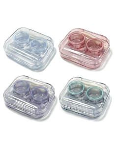 Kit de Viaje para Lentes de Contacto Howinn - 4 Estuches Coloridos