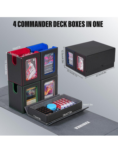 Caja de Almacenamiento de Cartas Kabinka 5 en 1 Colorido