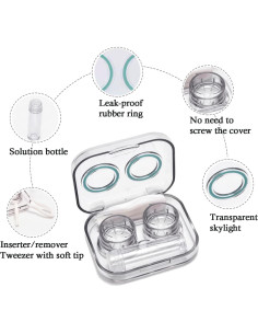 Kit de Viaje para Lentes de Contacto Howinn - 4 Estuches Coloridos 2
