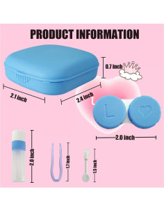 Kit Estuche Lentes de Contacto 4 Piezas Paper Pig Multi Color 2