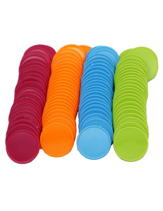 Juego de 100 Fichas de Plástico para Póker 25mm Colores