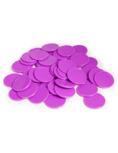 Juego de 100 Fichas de Plástico para Aprendizaje 25 mm