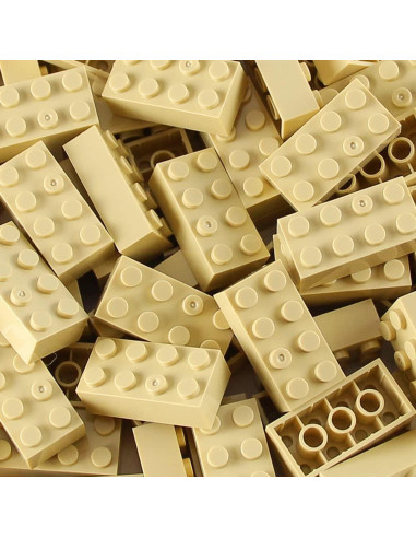 Ladrillos 2x4 Feleph Beige 320 Piezas Juego Creativo