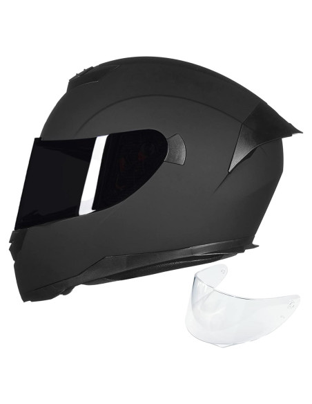 Casco ILM Full Face Motocicleta Modelo 317 Negro Mate S Casco ILM Full Face Motocicleta Modelo 317 Negro Mate S