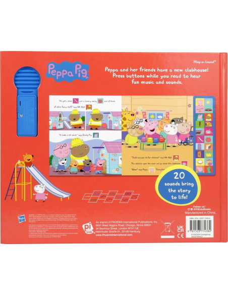 Peppa Pig - Peppa's Clubhouse 20-Button Sound Book - PI Kids Peppa Pig - Peppa's Clubhouse 20-Button Sound Book - PI Kids