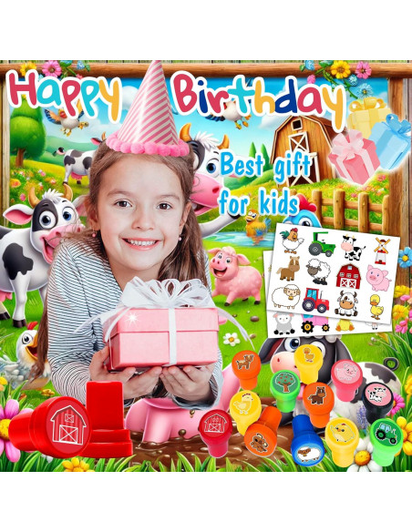 Set de Sellos y Tatuajes de Animales de Granja - Genérico