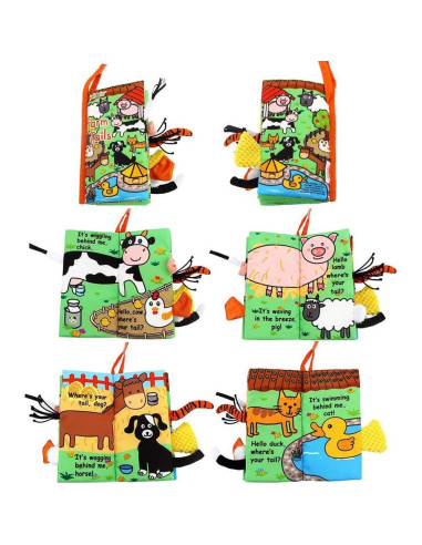 Libro de Actividades Zocita con Colas de Animales Suaves