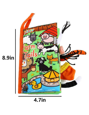 Libro de Actividades Zocita con Colas de Animales Suaves