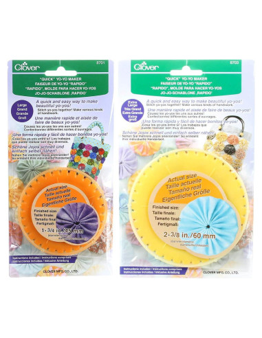 Paquete de 2 creadores de yo-yo Clover Grande y Extra Grande